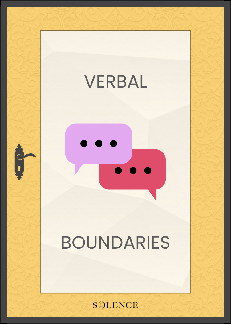 Verbal boundary card